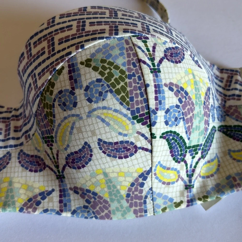 Tory Burch Provence Pompeii Mosaic underwire bandeau